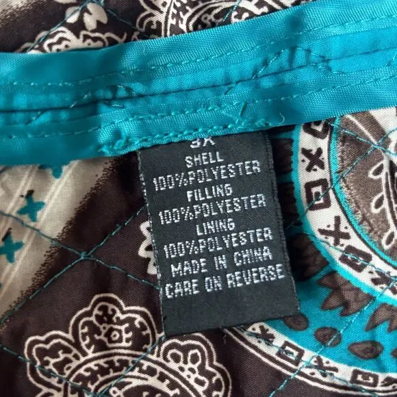 Briggs Of New York Retro Diamond Stitch Quilted Lightweight Jacket Plus Size 3X - Picture 15 of 16